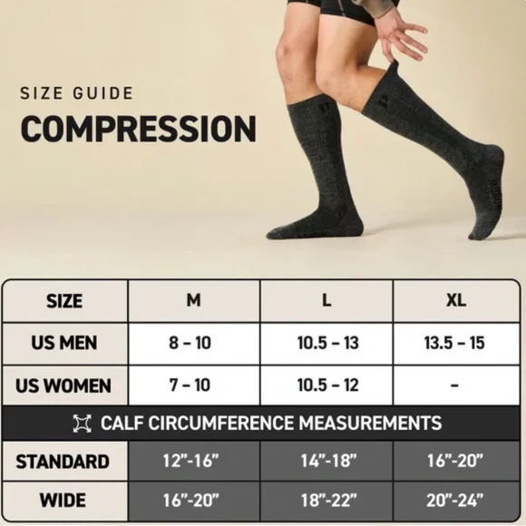 NWT *2 PAIRS* Holloway Compression Athletic, Ski Socks - Black, unisex - Picture 7 of 9